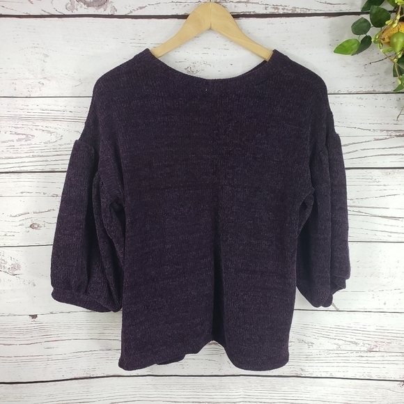 OPHELIA ROE Sweater Purple Size L - Picture 5 of 8